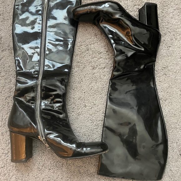 VINTAGE J&ANS DOLCE &GABBANA BlackPatent Leather Boots from 90’s - Picture 14 of 14